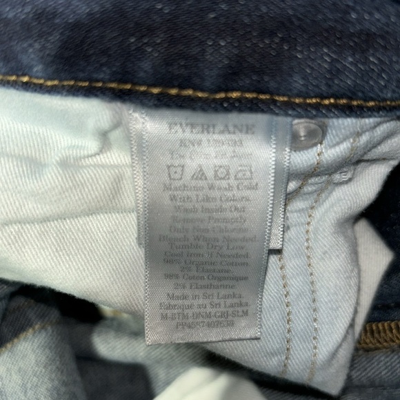 Men’s Everlane slim fit dark wash denim jeans. Size size 34 X 34. EUC. - Picture 6 of 7